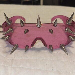 Spiked Pink Sunglasses -